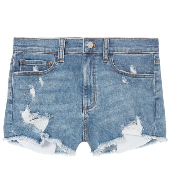 Victorias Secret Pink High Waist Distressed Shorts - Picture 2 of 3